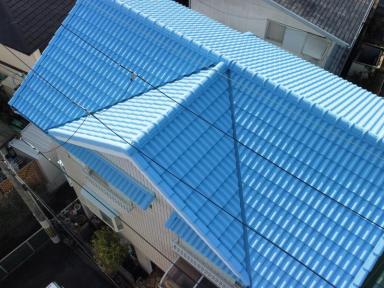 遮熱、断熱塗料で屋根・外壁塗装を行いました。