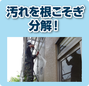 汚れを根こそぎ分解！