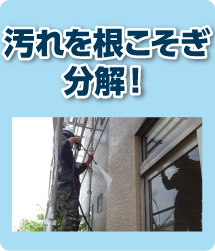 汚れを根こそぎ分解！