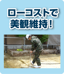 ローコストで美観維持！