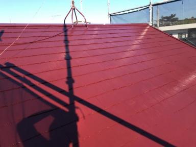 寝屋川市にてスレート屋根の塗装工事を行いました