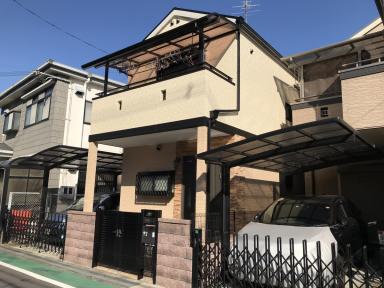 門真市新橋町にて外壁塗装・屋根塗装工事を行いました！